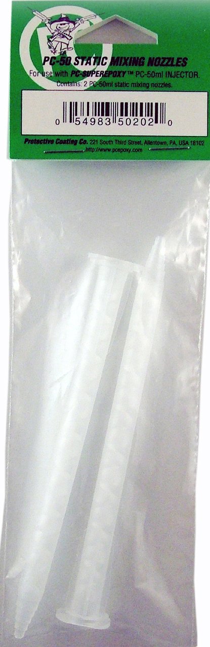 PC-Super Epoxy Static Mixing Nozzle for 50ml Cartridge - 502020 (12-Pack, 24 Count Total) - Perfect for DIY Repairs, Adhesive Applications & Construction Projects
