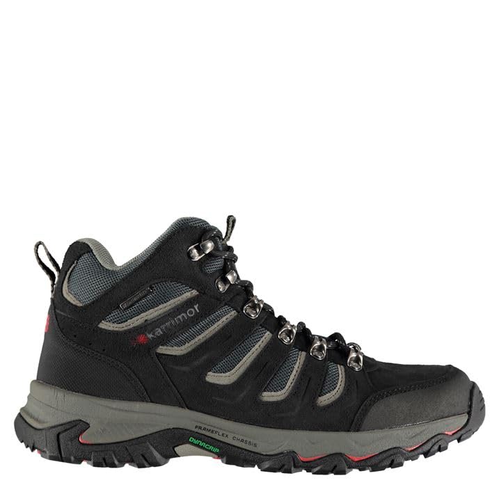 Karrimor Men's Mount Mid Waterproof Hiking Boots - Lightweight & Durable for Outdoor Adventures, Trekking & Camping