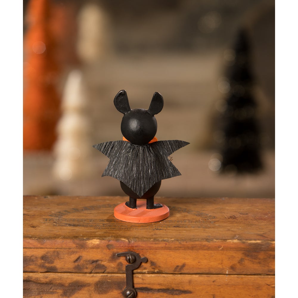 Beware Bat Halloween Decor by Bethany Lowe Designs - Spooky Handcrafted Home Decor for Halloween Party & Haunted House Decorations