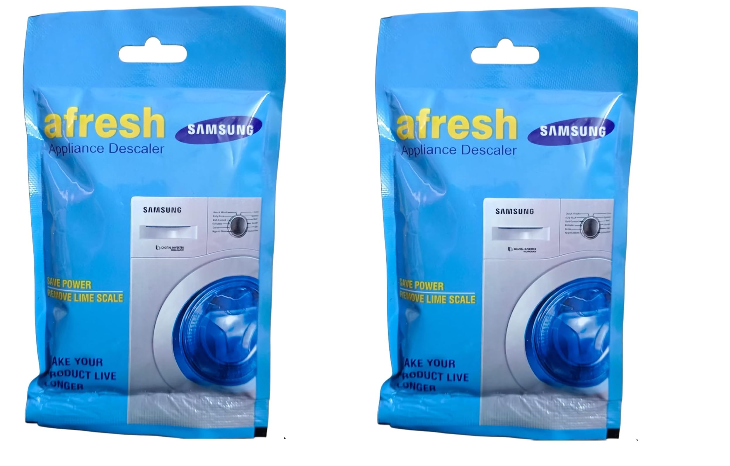 Samsung Washing Machine Drum Cleaner Powder - Compatible with Front Load & Top Load Washers, 100g (Pack of 2) - Removes Odors, Limescale & Residue for Fresh, Hygienic Laundry