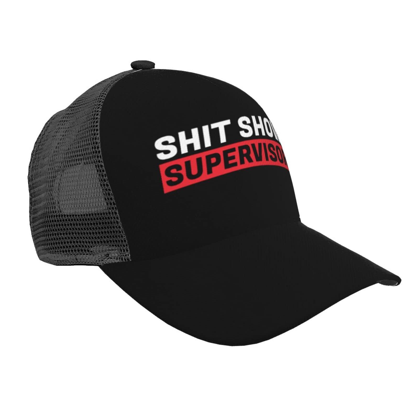 Vintage Trucker Cap for Women - Trendy Shit Show Supervisor Hat - Fashionable Golf & Hiking Hat - Perfect for Outdoor Adventures, Casual Wear & Statement Fashion
