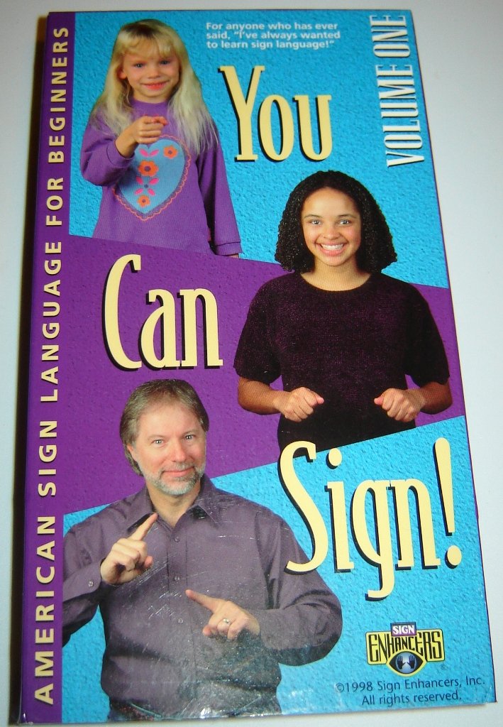 Learn American Sign Language for Beginners - ASL Volume 1 Instructional VHS Video | Perfect for Homeschooling, Classroom Teaching & Self-Study