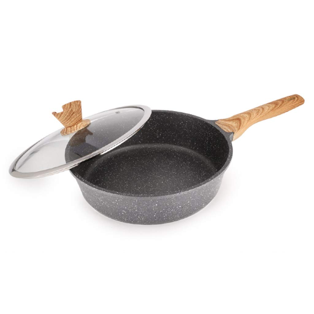 Non-Stick Wok Pan 20cm - ZLDGYG YGQCG Lightweight Carbon Steel Frying Pan for Gas Stove & Induction Cooker | Flat Bottom Design for Stir Fry, Sauteing & Home Cooking | Household Kitchen Essential