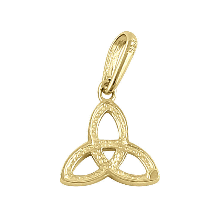 14K Solid Yellow Gold Triquetra Pendant Necklace - Celtic Knot Jewelry for Women, Perfect for Gifts, Everyday Wear & Spiritual Protection