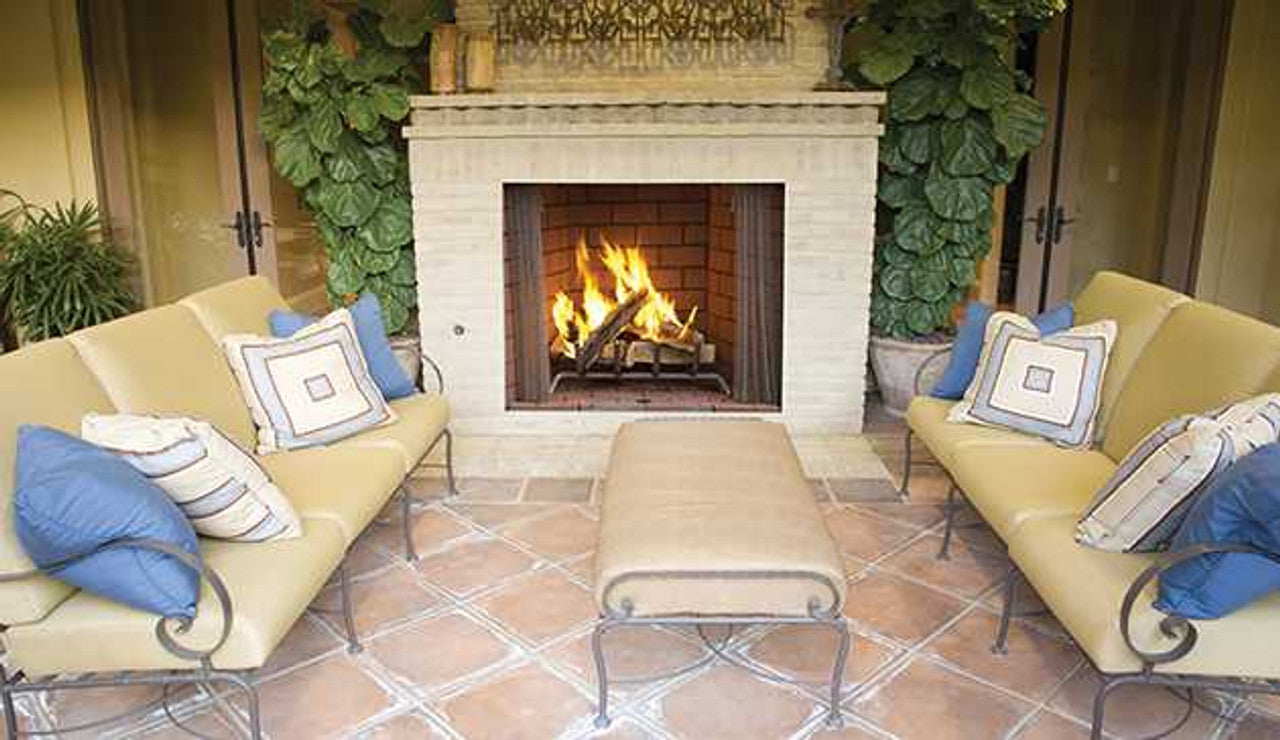 42 Inch Outdoor Wood Burning Fireplace - Rustic Paneled Design for Patio, Garden & Backyard - Perfect for Camping & Outdoor Gatherings