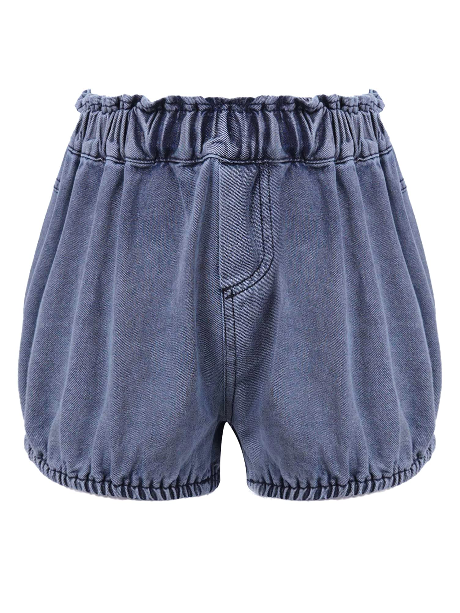 YOOJIA Unisex Baby Denim Shorts with Elastic Waist - Stretch Jean Shorts for Boys & Girls - Comfortable Summer Short Pants for Playtime, Beach & Outdoor Activities