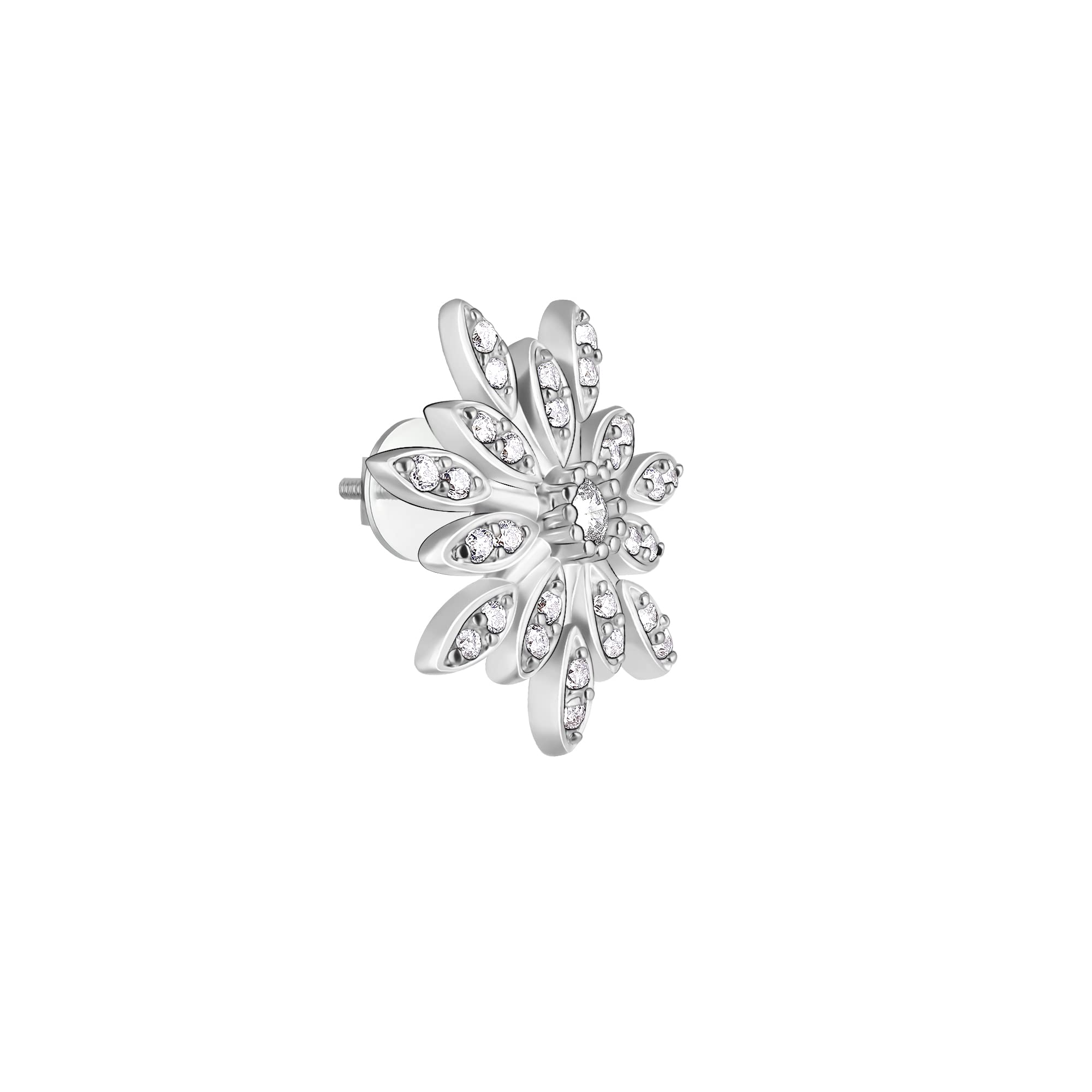 GIVA 925 Sterling Silver Classic Floral Romance Earrings for Women | Elegant Gift for Girlfriend, Wife, Daughter | Authentic 925 Stamp & Certificate | 6-Month Warranty | Perfect for Date Night, Anniversary & Special Occasions