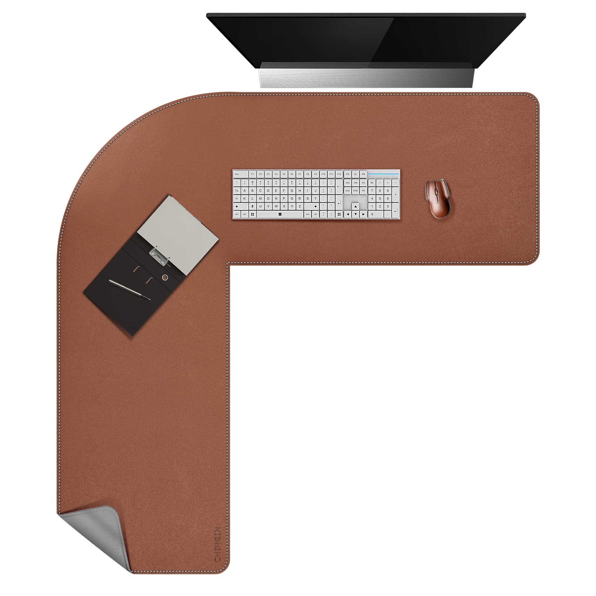 Premium L-Shaped Desk Pad for Corner Desks (45.3