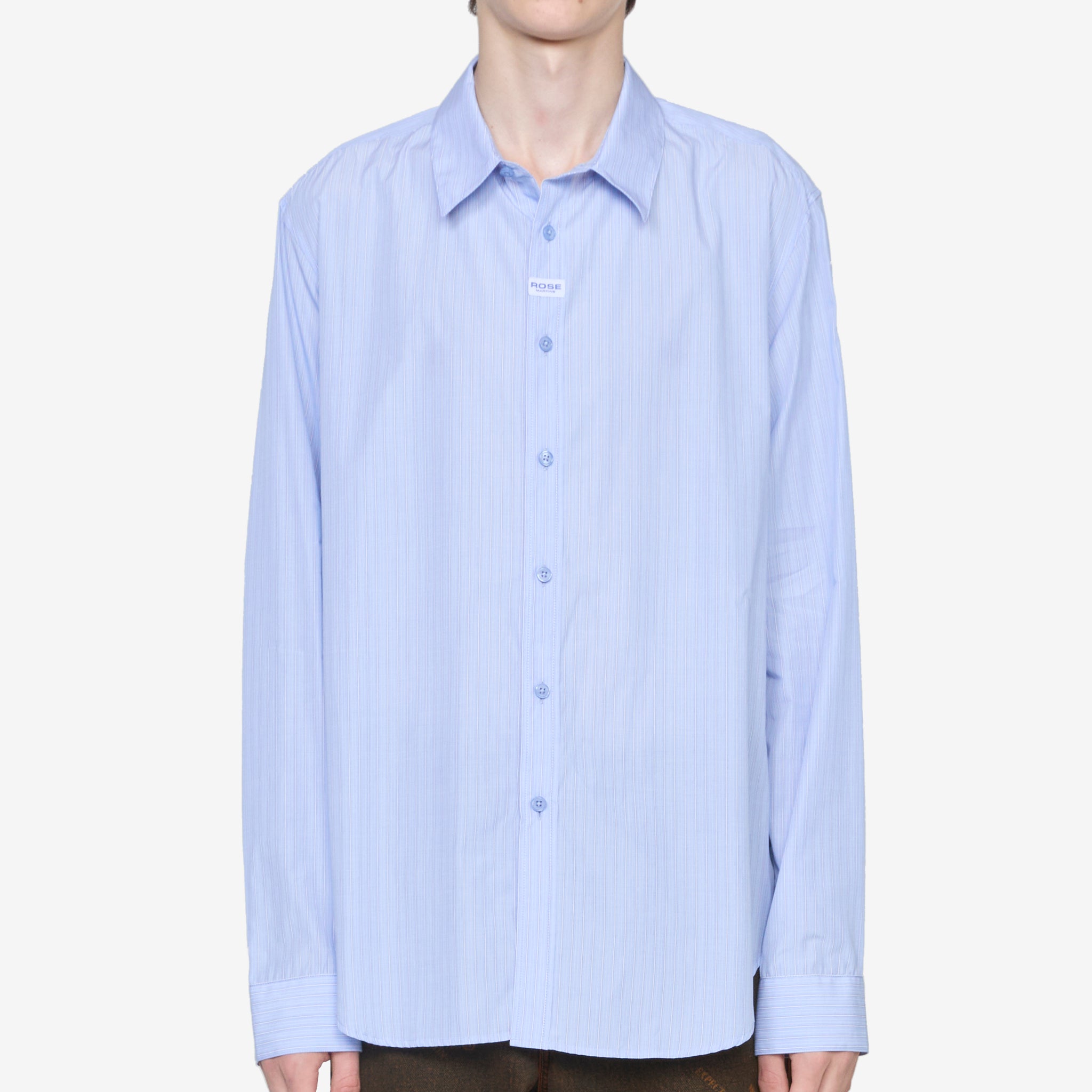 Classic Blue and White Striped Shirt for Men | Casual Button Down Shirt | Perfect for Office, Date Night & Outdoor Activities