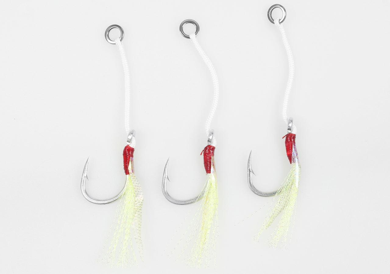 Jigging World ZBlade SJ 41 Single Assist Hooks - Premium Saltwater Fishing Hooks for Jigging, Tuna, and Swordfish - Perfect for Deep Sea Fishing and Offshore Angling Adventures