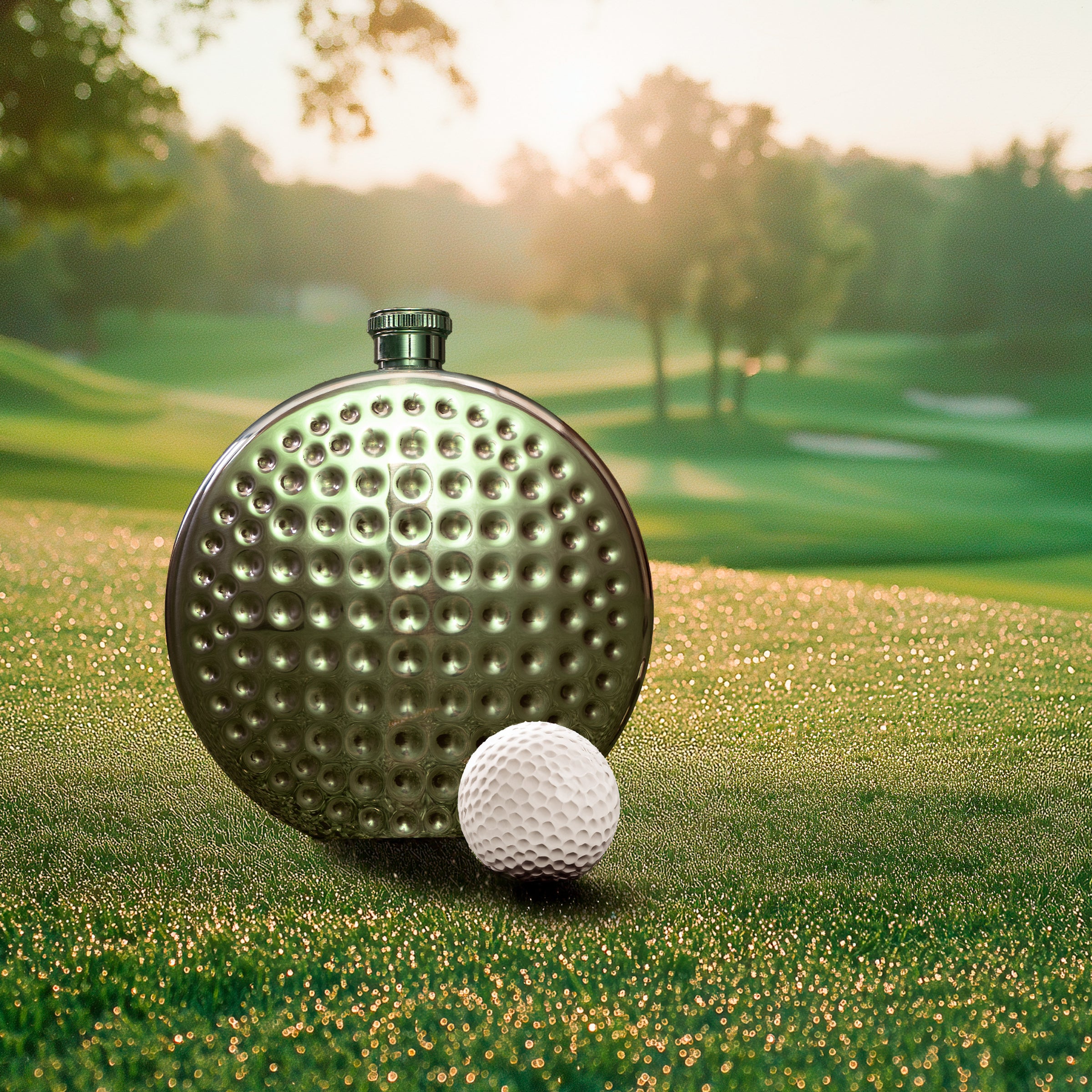 Premium Golf Ball Flask - Stainless Steel Hidden Liquor Container for Golfers - Perfect for Outdoor Sports, Camping, and Tailgating