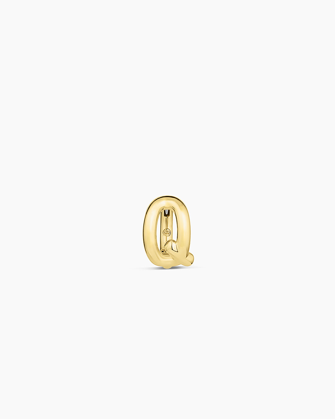 Alphabet Single Huggie Earrings - Gold Plated Initial Letter Studs for Women - Perfect for Everyday Wear, Gifts & Special Occasions