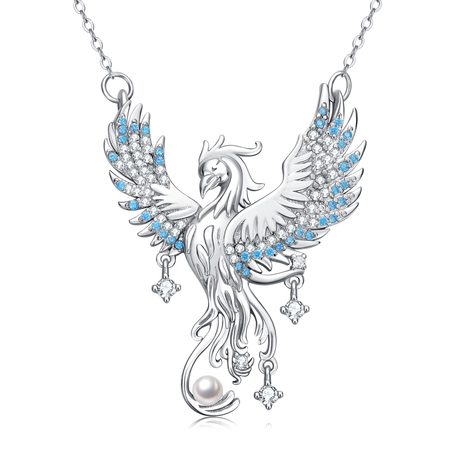 925 Sterling Silver Phoenix Necklace for Women - Elegant Phoenix Bird Pendant Jewelry | Perfect Birthday, Christmas & Valentine's Day Gift | Ideal for Date Nights, Weddings & Special Occasions