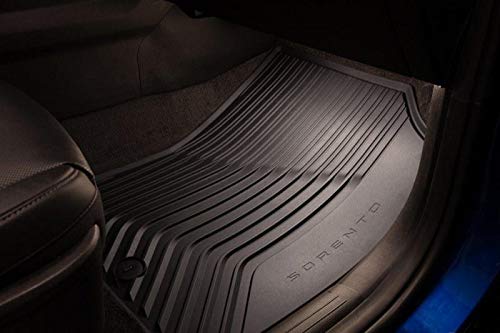 2021 Kia Sorento All-Weather Rubber Floor Mats Set - 4-Piece Custom Fit Car Floor Liners for SUV, Waterproof & Durable - Perfect for Winter, Rainy Days & Off-Road Adventures
