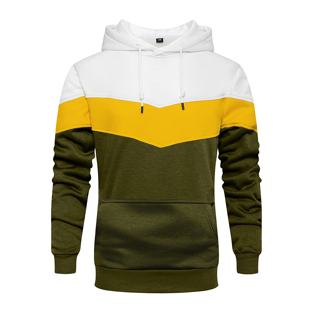 TOLOER Men's Fleece Pullover Hoodie - Soft Blend Long Sleeve Sweatshirt with Kangaroo Pocket | Casual Wear, Outdoor Activities & Lounge Comfort