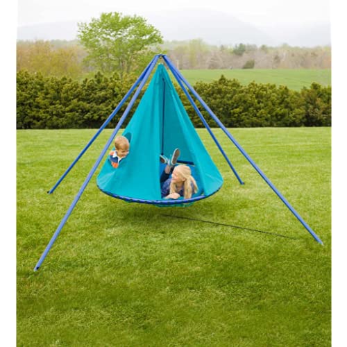 Sky Island Heavy-Duty Steel Swing Stand with Spinner Attachment - 400 lb Weight Capacity for Backyard, Playground & Outdoor Fun