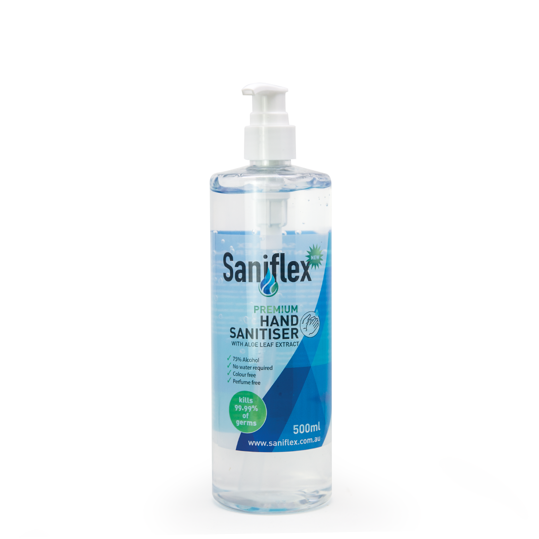 Saniflex Hand Sanitizer with 75% Alcohol - Kills 99.9% Germs, Travel Size, Moisturizing Formula for Dry Skin - Perfect for Home, Office, Gym, and On-the-Go Use
