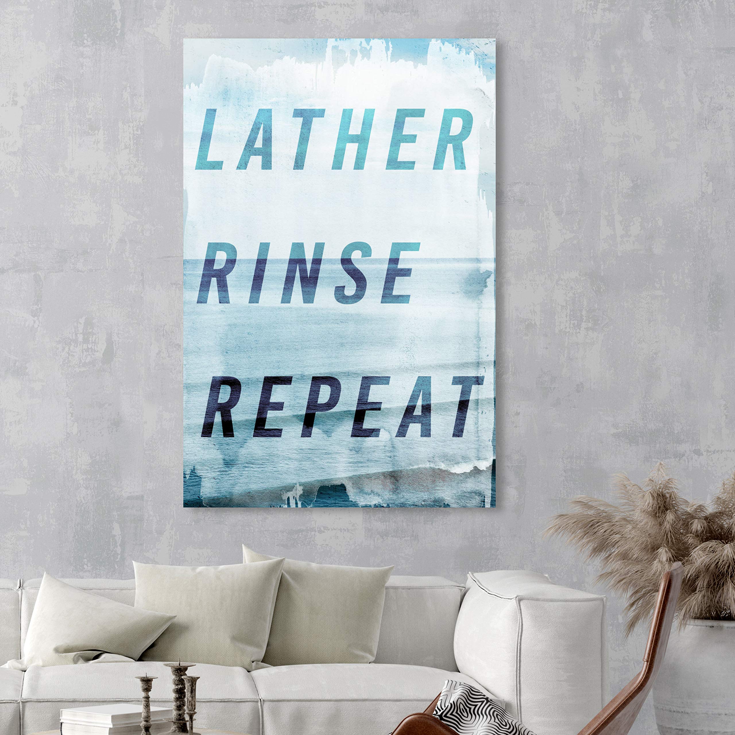 Oliver Gal Artist Co. 'Bath Time Reminders' Canvas Wall Art Prints - Perfect for Bathroom Decor & Spa-Inspired Home Design