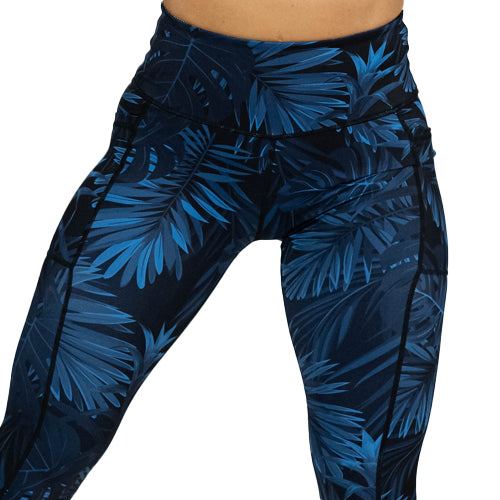 Summer Nights Leggings - High Waist Yoga Pants for Women, Breathable Workout Leggings with Pockets - Perfect for Yoga, Running, Gym & Lounge Wear