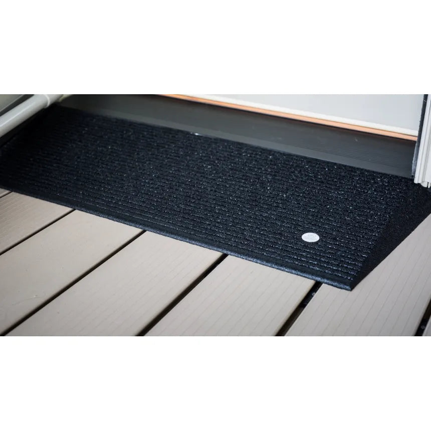TRANSITIONS® Angled Entry Mat - Non-Slip Floor Mat for Home & Office - Durable Indoor/Outdoor Doormat for High Traffic Areas - Perfect for Front Door, Garage, and Patio Use