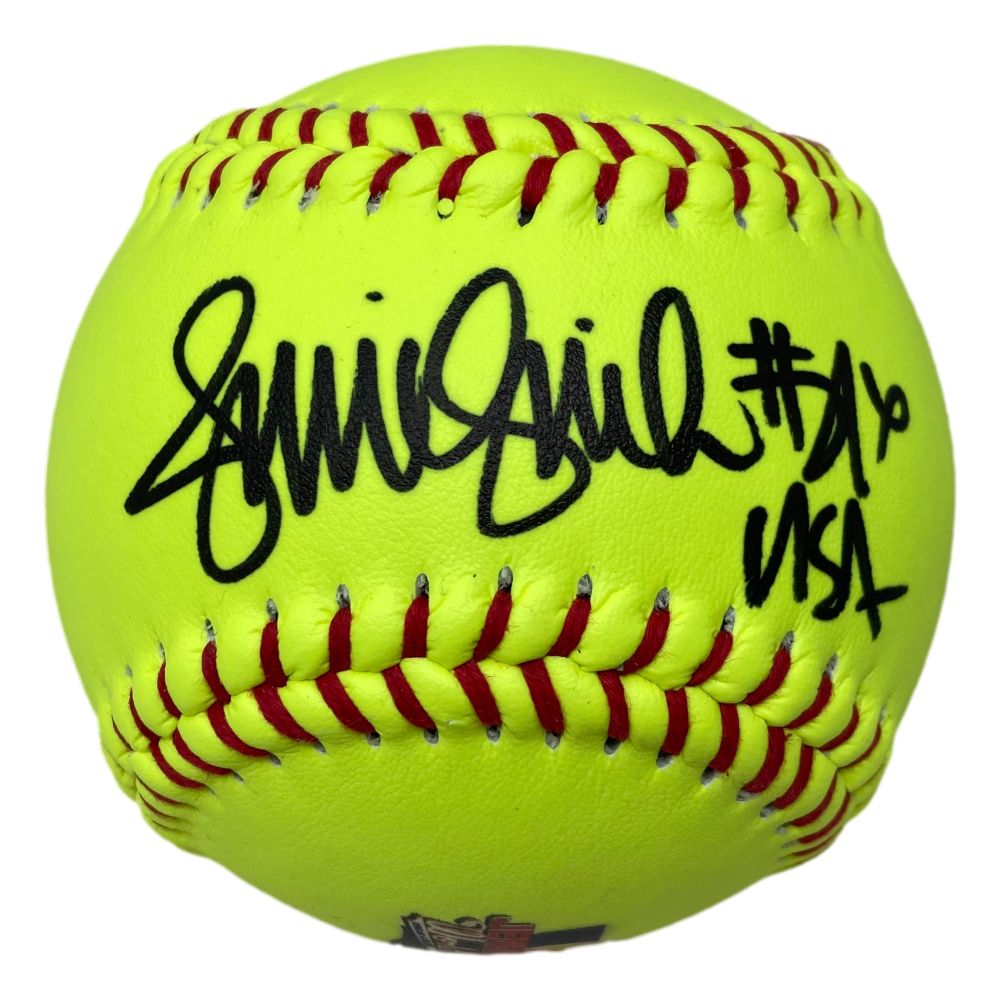 Jennie Finch Autographed World Series Dudley Softball - USA PSA/DNA Certified - Perfect for Softball Collectors & Sports Memorabilia Fans