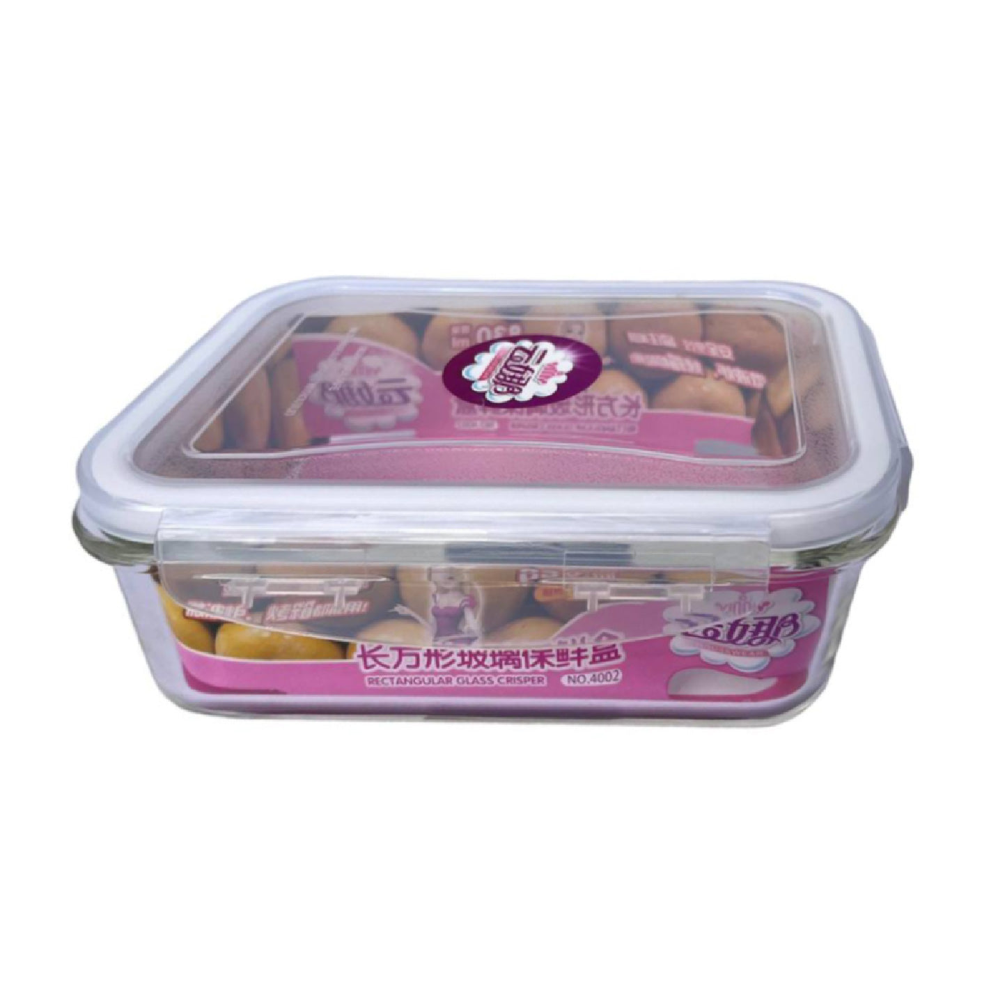 Airtight Glass Food Storage Container - 830ml (28oz) with Lid - BPA-Free, Leakproof for Kitchen, Pantry & Meal Prep - Ideal for Cereal, Spices, Leftovers & More (Model #HFH8918)