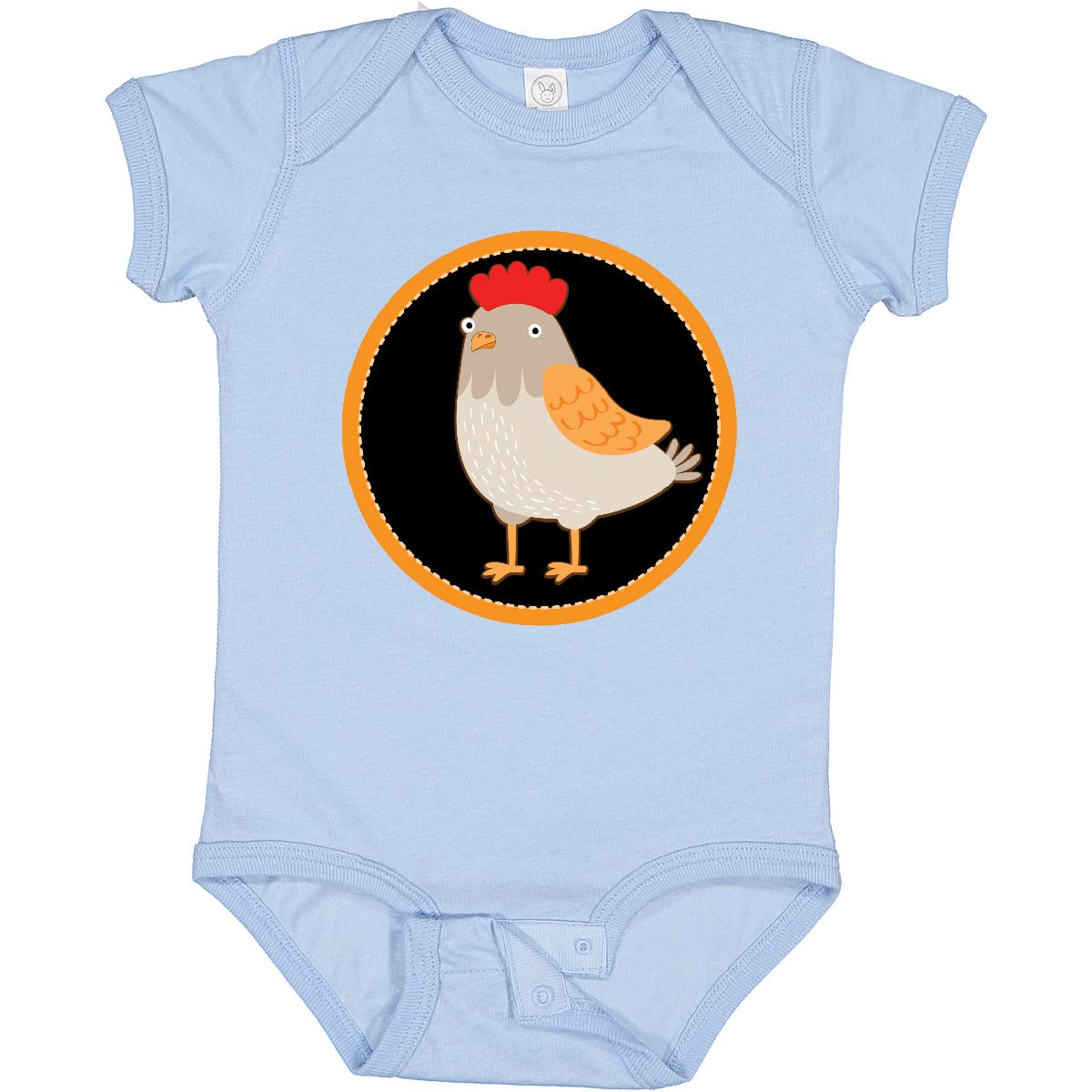 Inktastic Chicken Farmer Hen Baby Bodysuit - Cute Farm Animal Onesie for Newborns & Infants - Perfect for Farm-Themed Parties, Photo Shoots & Everyday Wear