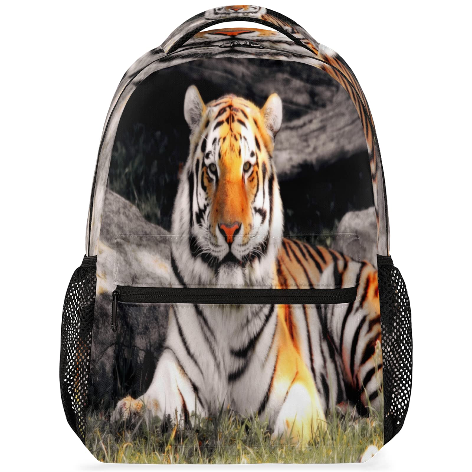 Waterproof Lightweight Travel Laptop Backpack for Men & Women - Durable Amur Tiger Design School Bookbag & College Daypack - Perfect for Commuting, Business Trips & Outdoor Adventures