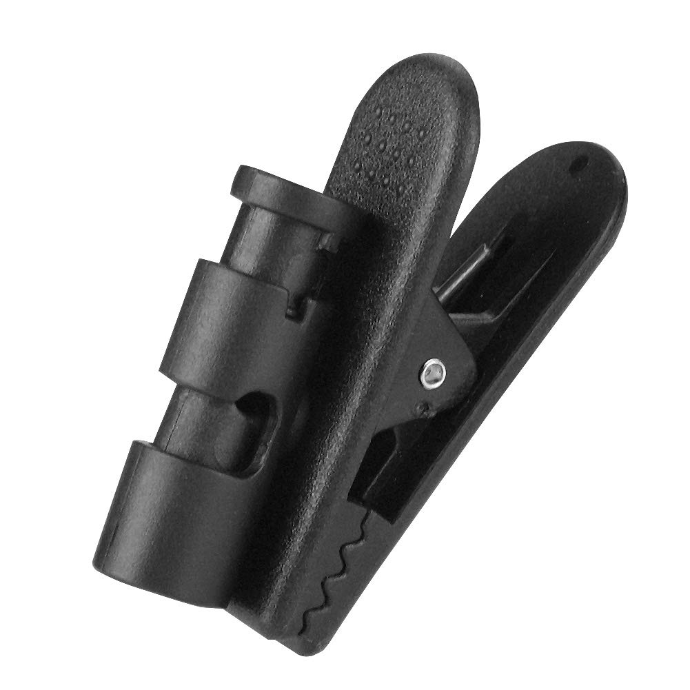 Zopsc 2-Pack Black Earbud Clips for Phone Headsets - Secure Cable Management for Walkie-Talkies, MP3 Headphones & Mobile Devices - Perfect for Work, Sports & Travel Accessories