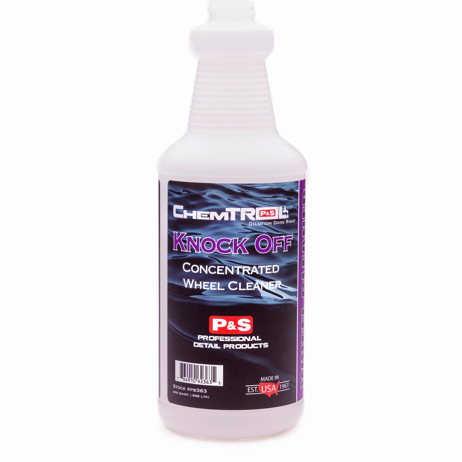 P&S Knock Off Spray Bottle - Durable & Refillable for Car Detailing, Cleaning & Gardening | Perfect for Auto Shine, Home Cleaning & Plant Care