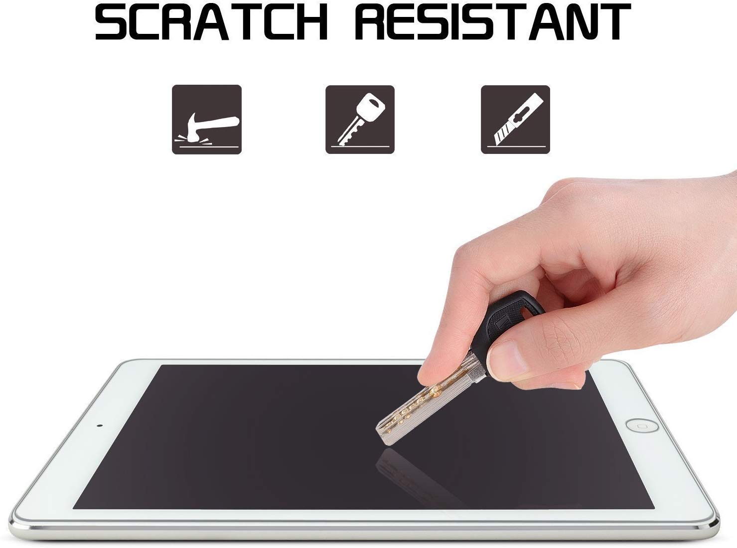 3 Pack Tempered Glass Screen Protector for iPad 9.7 Inch & iPad Air 1/2 - 9H Hardness, Anti-Scratch, Bubble-Free - Perfect for Home, Office, and Travel Protection