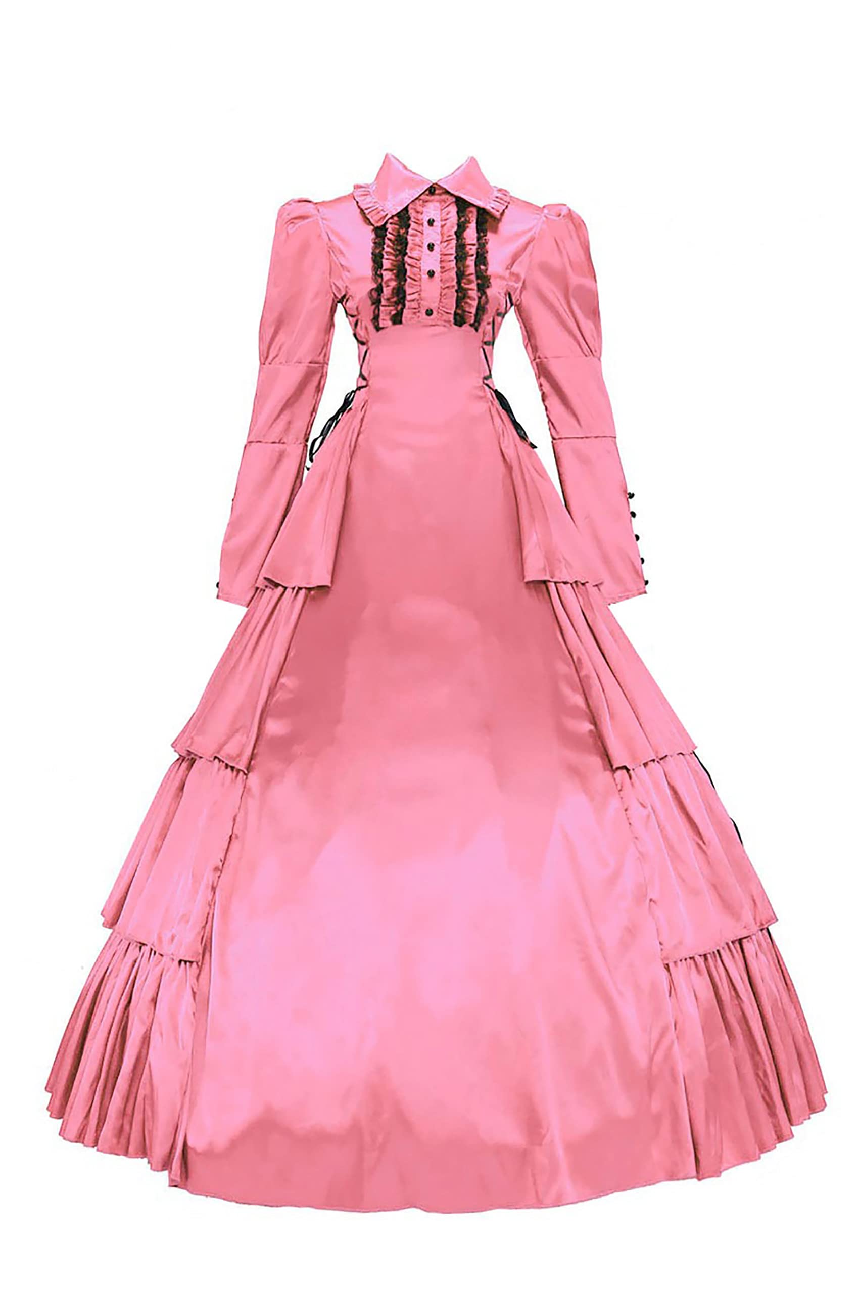 Elegant Gothic Lolita Rococo Ruffles Ball Gown Dress - Victorian Southern Belle Costume for Cosplay, Renaissance Fairs & Themed Parties