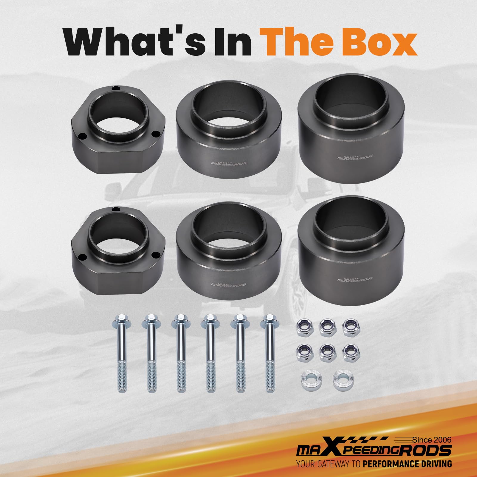 maXpeedingrods 2 Inch Lift Kit for Geo Tracker/Chevy Tracker/Suzuki Sidekick 1989-1998 - Heavy Duty Suspension Leveling Kit for Off-Roading & Adventure Driving