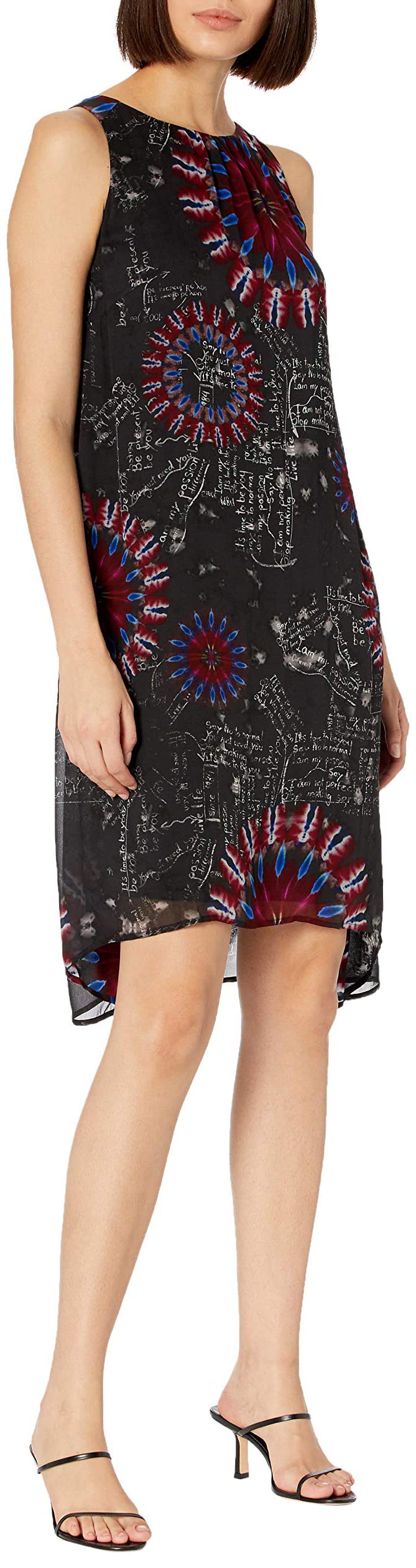 Desigual Women's Sleeveless Summer Dress - Floral Print Casual Sundress for Beach, Vacation & Outdoor Activities