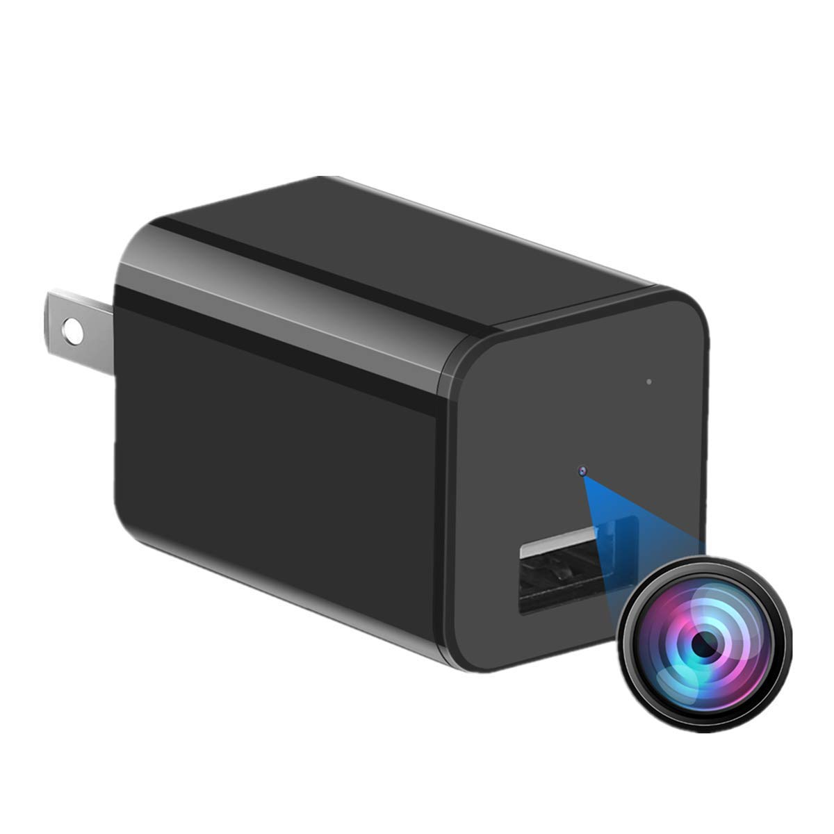 Rokam HD 1080P Hidden Camera with Motion Detection - Mini USB Charger Spy Camera for Home Security, Nanny Monitoring & Office Surveillance - Discreet Indoor/Outdoor Security Camera