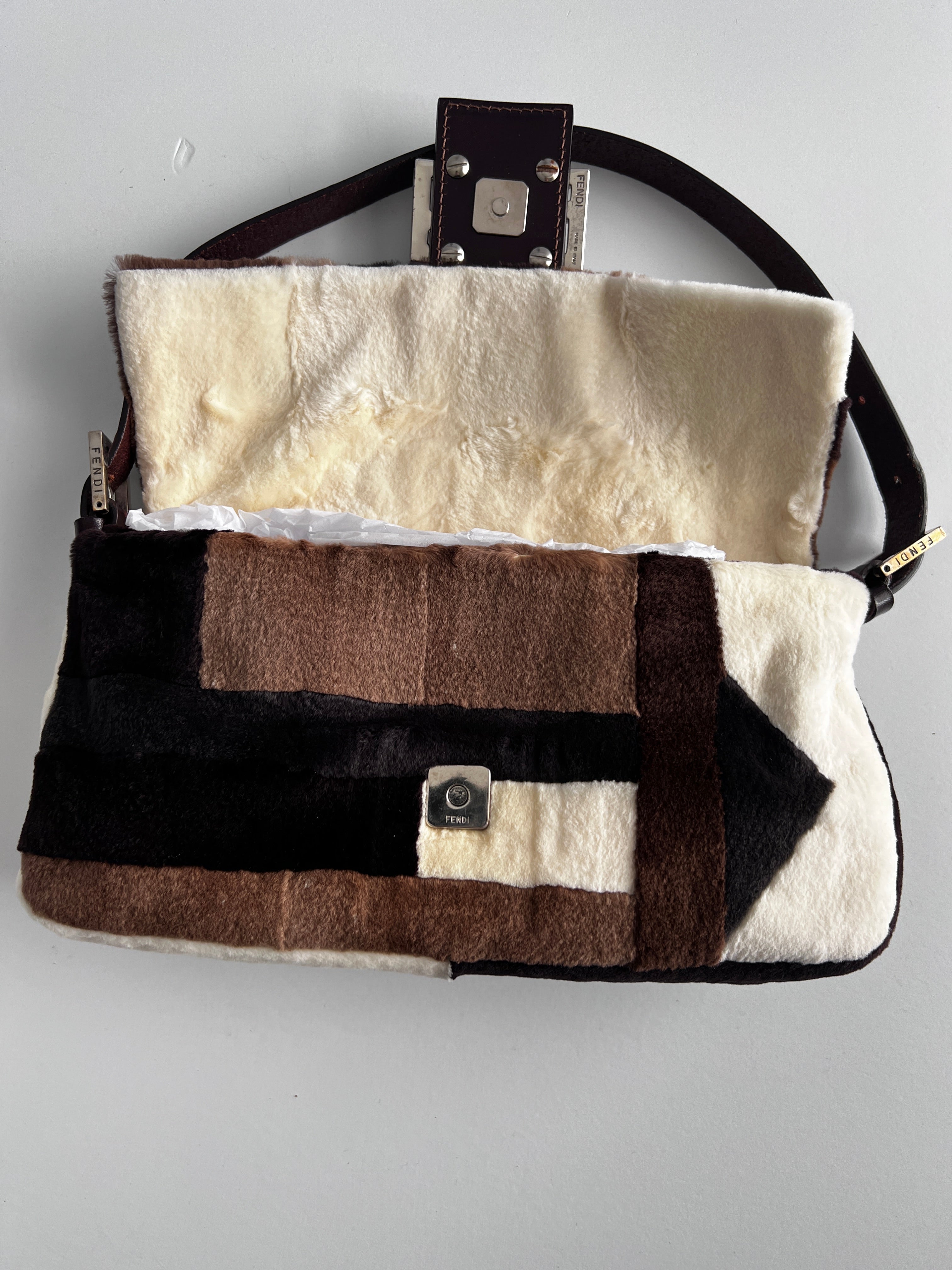 Fendi Special Order Fur Baguette Bag - Luxury Designer Shoulder Purse for Women | Perfect for Evening Parties, Weddings & Special Occasions