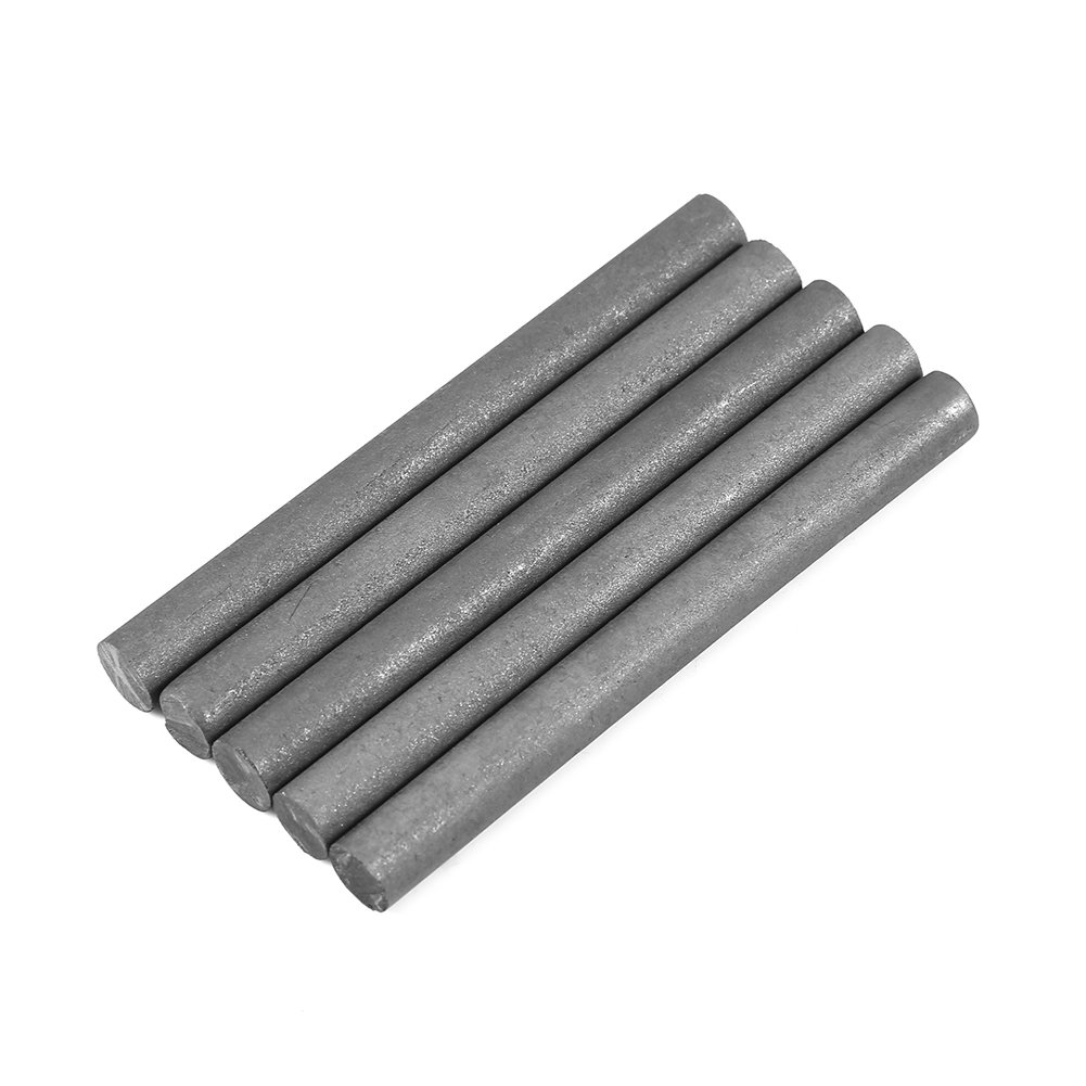 High Purity 99.9% Graphite Rods - 5Pcs Black Graphite Electrode Cylinders (100mm Length x 10mm Diameter) for Metallurgy, Machinery & Electronics - Ideal for EDM, Welding & DIY Projects