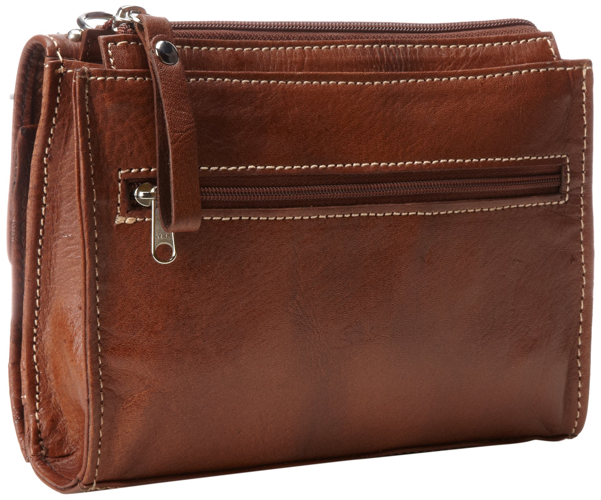 Women's Western Style Lace Medium Brown Leather Crossbody Bag - Perfect for Casual Outings, Travel & Everyday Use