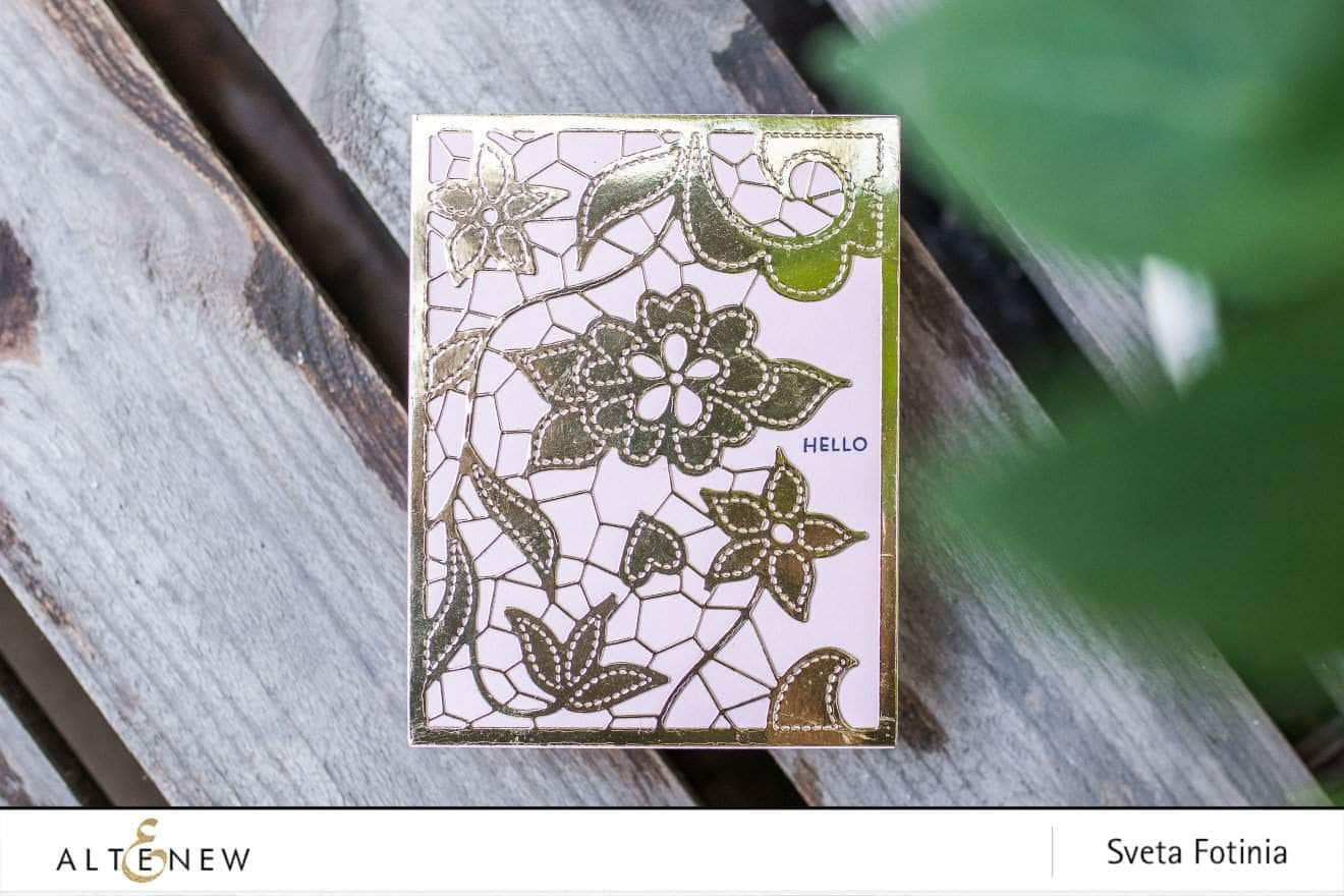 Doodled Lace Cover Die - Scrapbooking Embellishments for DIY Cards, Wedding Invitations & Craft Projects