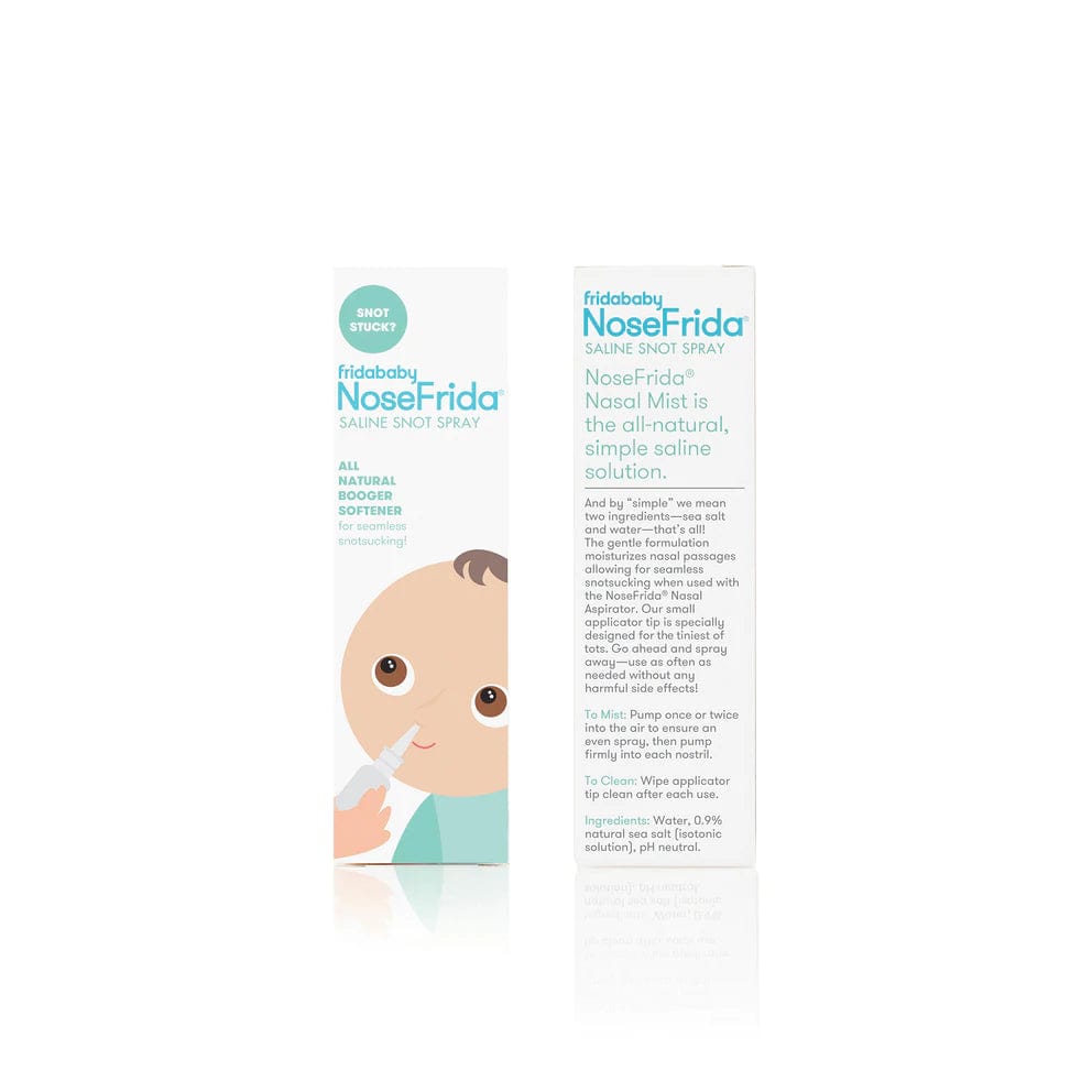 Fridababy Nosefrida Saline Nasal Spray for Babies - Gentle Snot Remover & Nasal Congestion Relief - Safe for Newborns & Toddlers - Perfect for Cold, Flu & Allergy Season