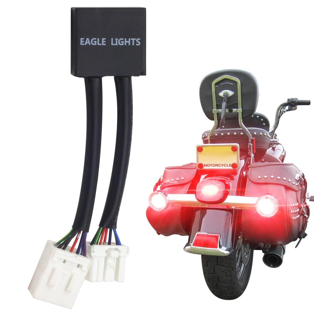 Eagle Lights Run Brake Turn Signal Module for Harley Davidson Motorcycles - LED Lighting Kit for Enhanced Safety & Visibility on Cruisers & Touring Bikes