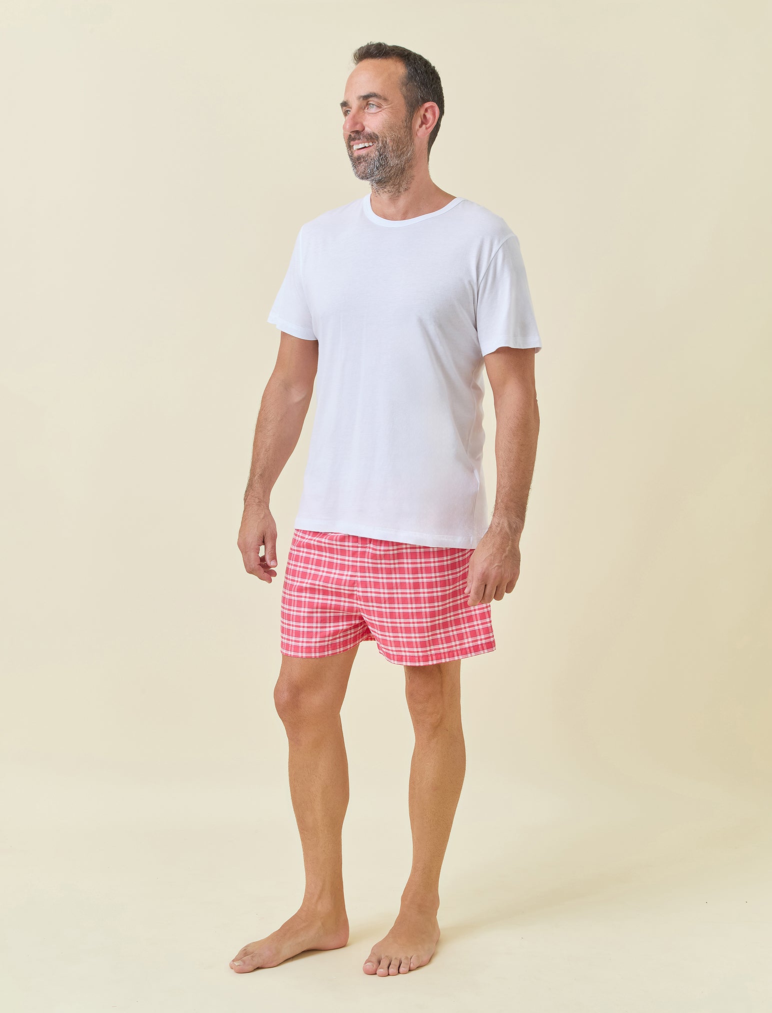 Cozy Holiday Plaid Unisex Pajama Boxer Set - Soft Cotton Sleepwear for Men & Women - Perfect for Christmas, Winter Nights & Lounge Wear