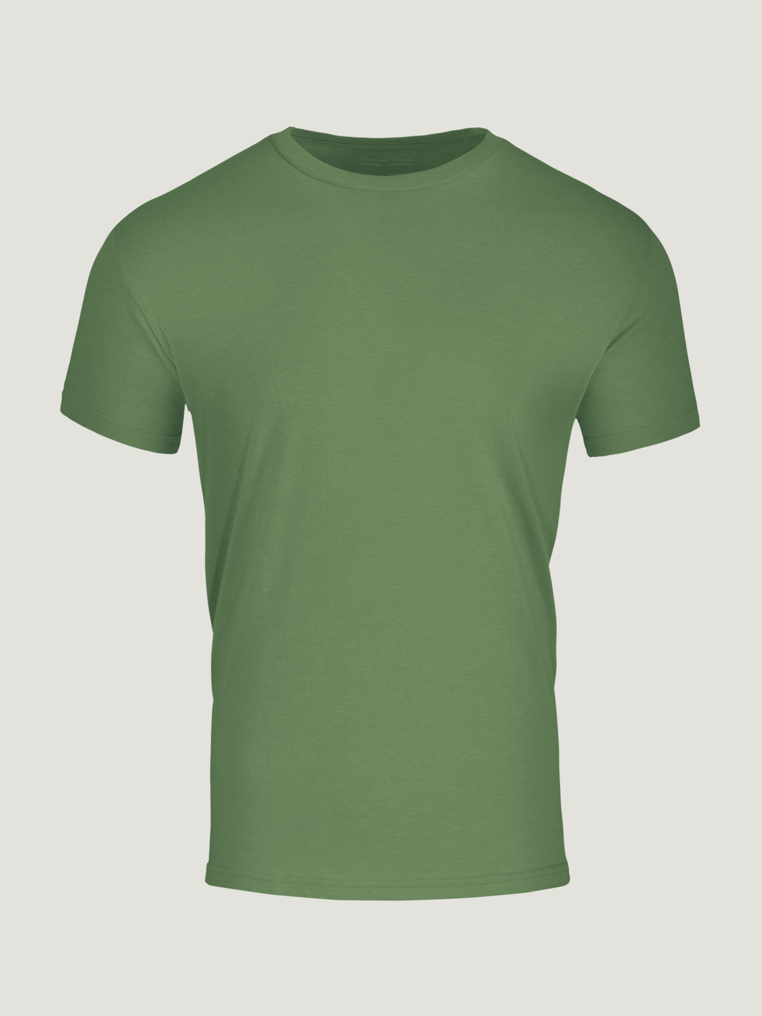 Cactus Green Crew Neck T-Shirt for Men | Soft Cotton Casual Tee | Perfect for Everyday Wear & Outdoor Activities