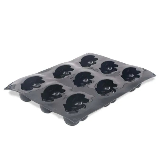 Pavoflex Beloved Hearts 9-Form Chocolate Mold with Cutter - Premium Silicone Baking Mold for Valentine's Day, Weddings & Romantic Desserts - Create Beautiful Heart-Shaped Chocolates at Home