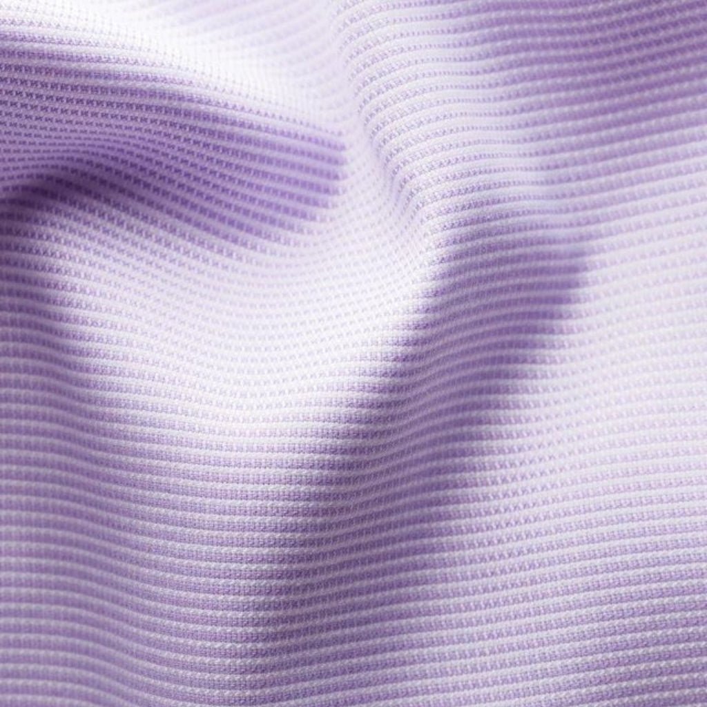 ETON Men's Twill Long Sleeve Shirt - Contemporary Fit Mid Purple Button Down Dress Shirt for Work, Office & Formal Occasions