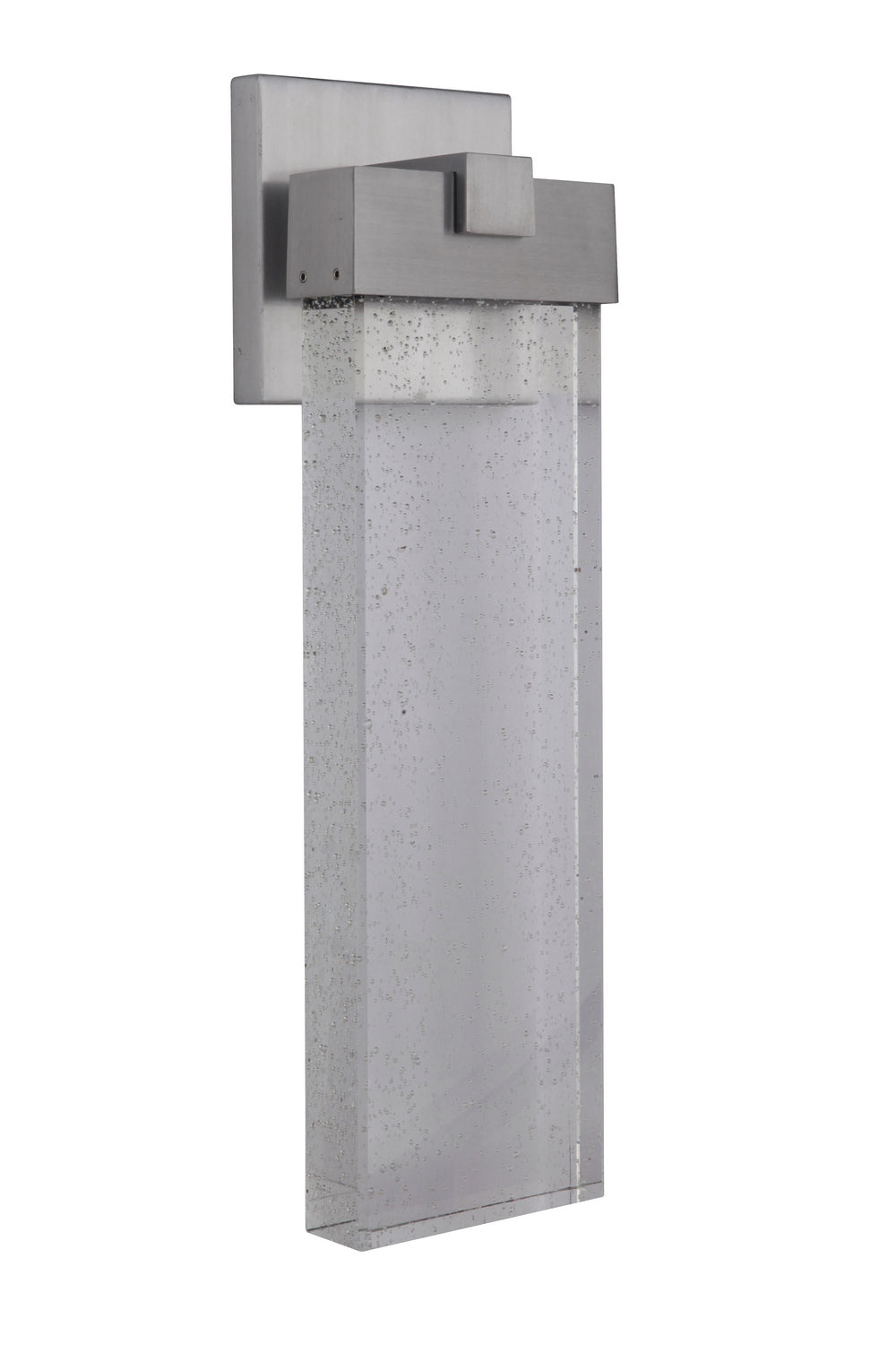 Aria LED Wall Lantern - Satin Aluminum Finish - Outdoor Lighting for Porch, Patio, and Garden - Energy Efficient & Weather Resistant