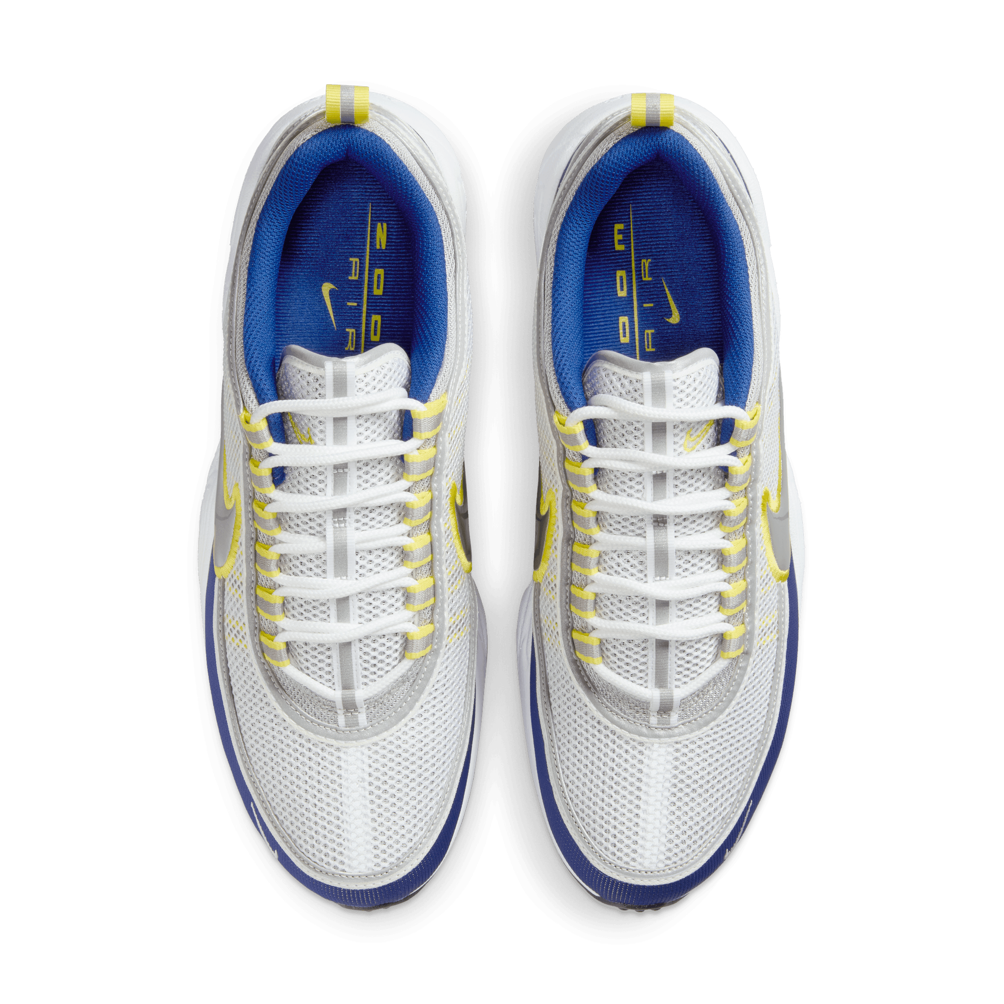 Nike Air Zoom Spiridon Running Shoes - Deep Royal Blue / Metallic Silver - Lightweight Cushioned Sneakers for Men's Jogging & Gym Workouts