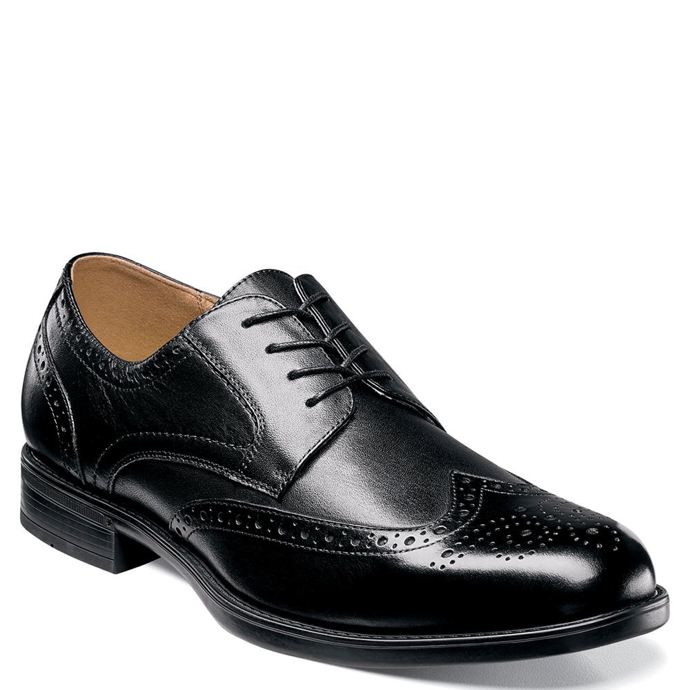 Florsheim Men's Midtown Wingtip Oxford Dress Shoes - Classic Business & Formal Wear for Office, Weddings & Special Occasions