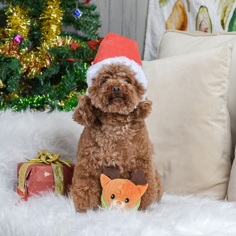 HugSmart Superball Reindeer - Soft Plush Christmas Toy for Kids, Festive Holiday Decor, Stocking Stuffer Gift for Boys & Girls - Perfect for Tree Ornaments, Party Favors, and Cozy Home Decor