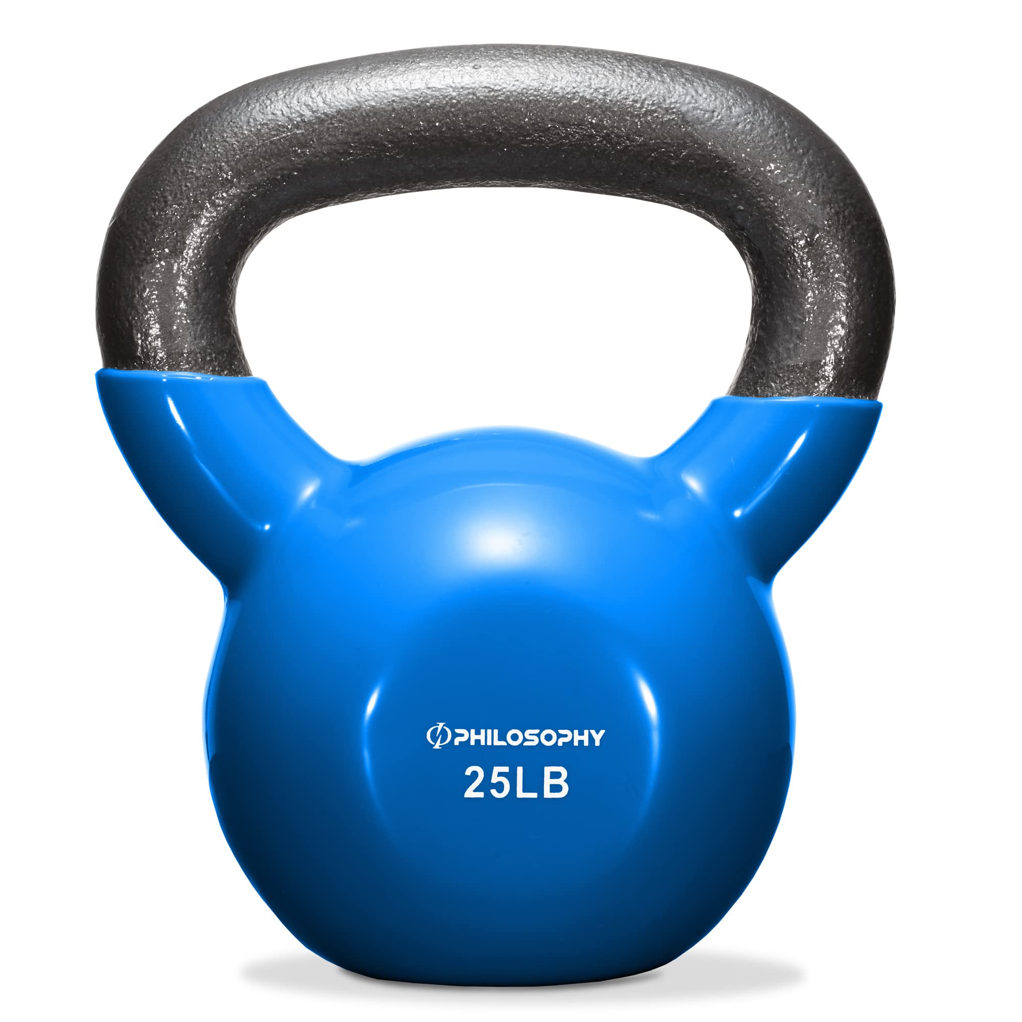 Premium Vinyl Coated Cast Iron Kettlebell Weights for Home Gym & Cross Training - Ideal for Strength Training, HIIT Workouts & Functional Fitness